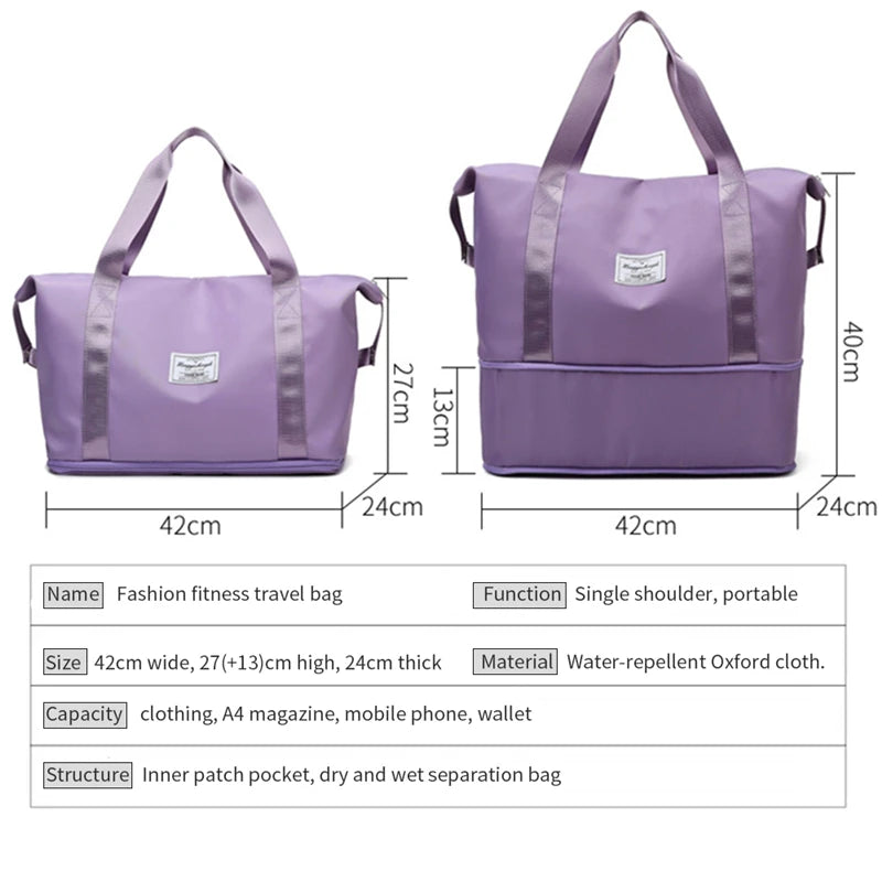 Waterproof Large Capacity Folding Travel Bag Shoulder Bag
