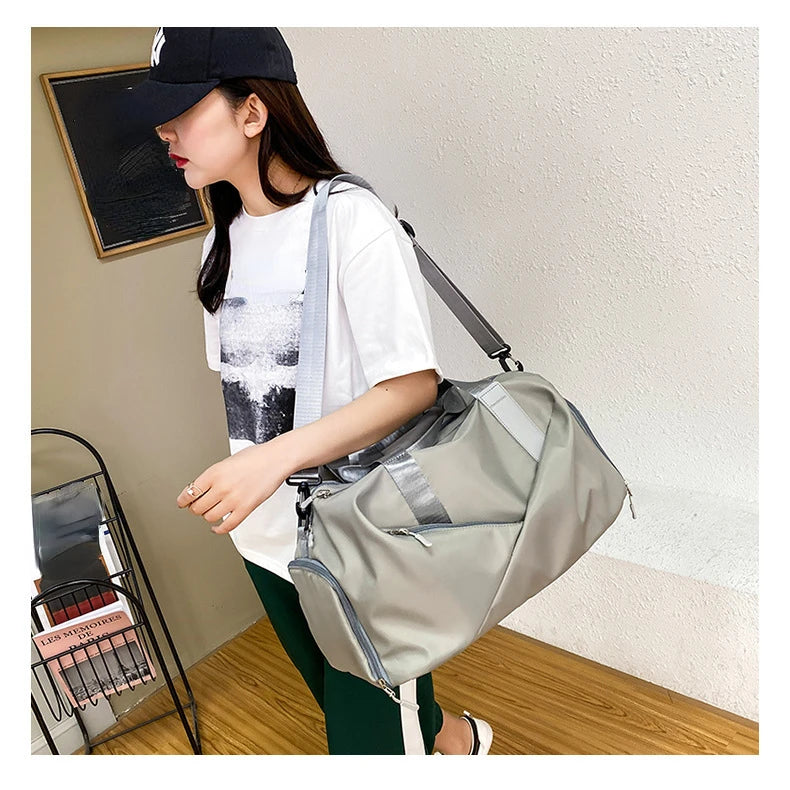 Waterproof Oxford Gym Bag with Shoe Compartment