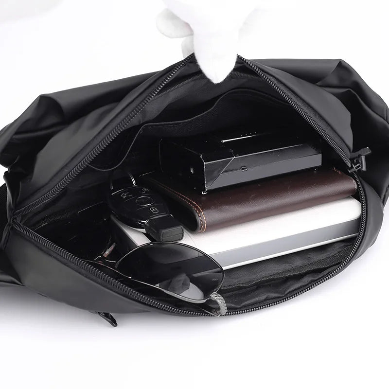 Men's Outdoor Waist Bag Fanny Pack Waterproof Crossbody Shoulder Bag
