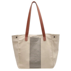 Women Canvas Work Laptop Tote Bag Big Capacity Commuter Weekender Bag