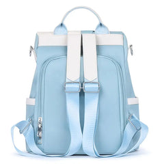 Oxford Waterproof Backpack for Women Splicing Female Shoulder Backpacks