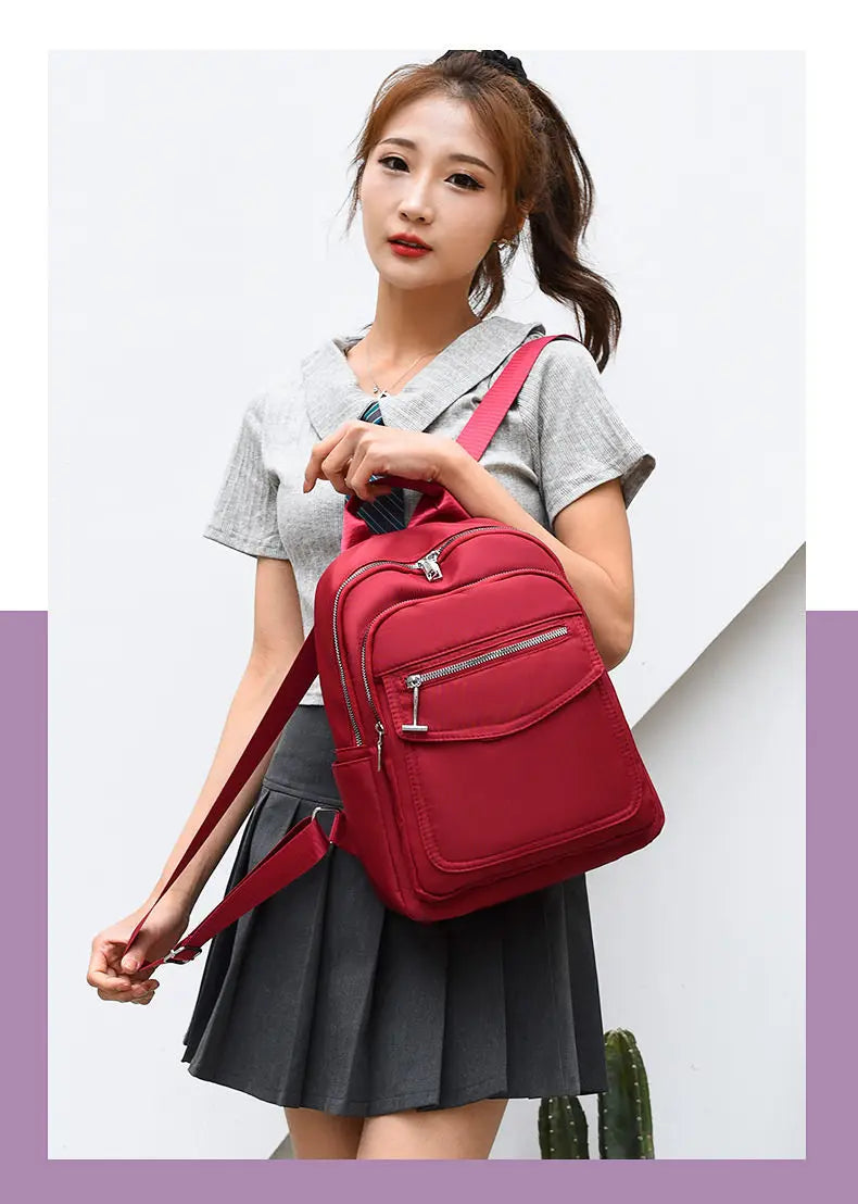 Oxford Backpacks Female School Bags Ladies Laptop Backpack Waterproof