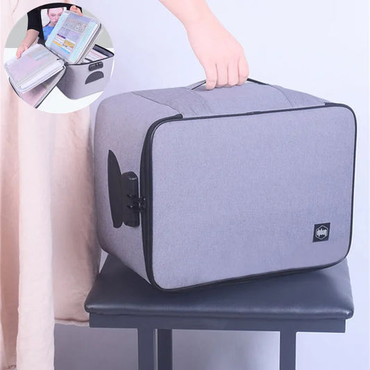 Oxford Briefcase Bag Men's Business Document Storage