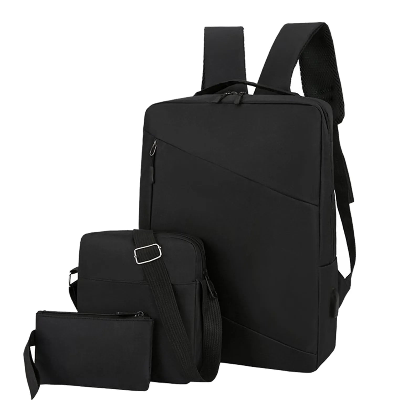 Waterproof Oxford Cloth Laptop Backpack with USB Charging