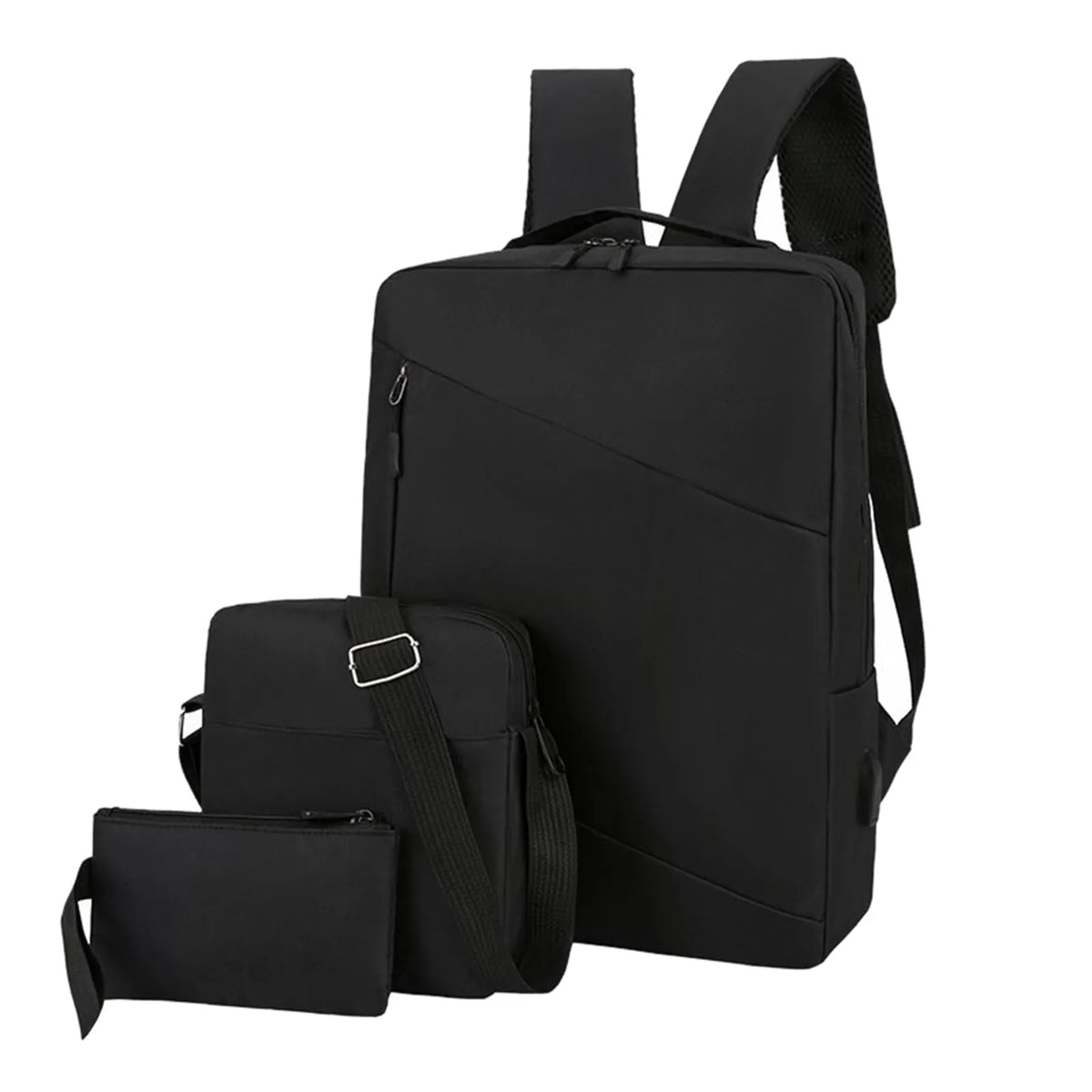 Waterproof Oxford Cloth Laptop Backpack with USB Charging