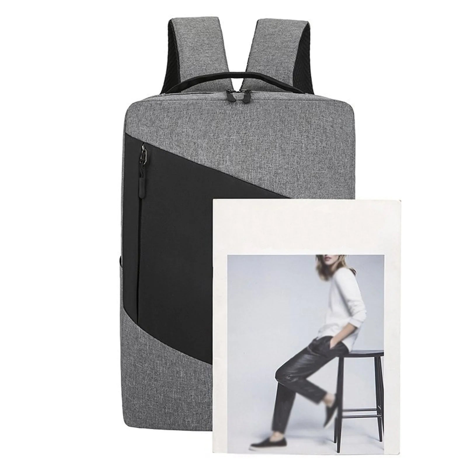 Waterproof Oxford Cloth Laptop Backpack with USB Charging