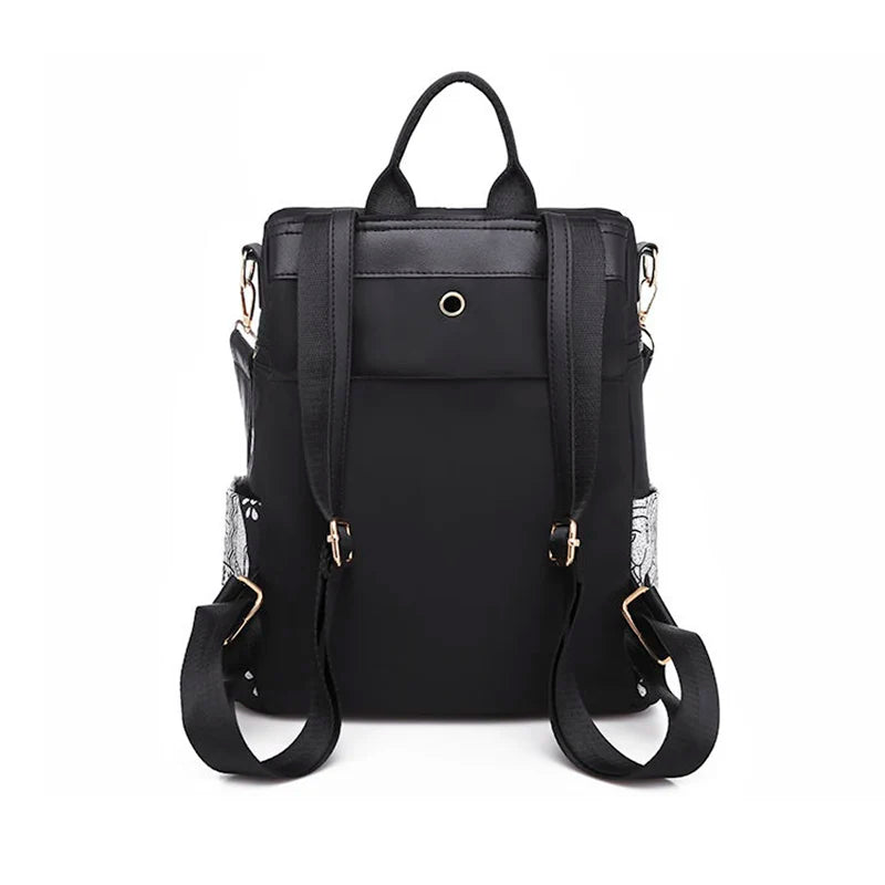 Elephant Print Travel Backpack Women School Bag Mochilas