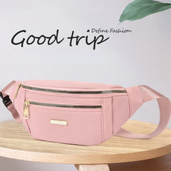Oxford Cloth Chest Messenger Bag Women Casual Fanny Pack Waist Bum Bag