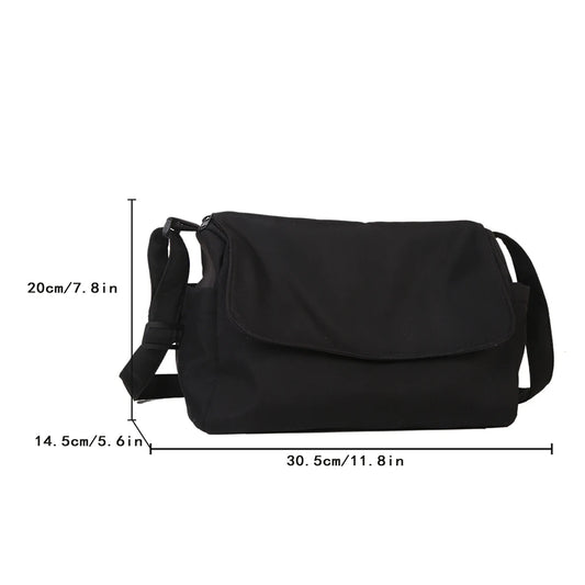 Oxford Cloth Ladies Flip Messenger Crossbody Bag Large Capacity Shoulder Bags