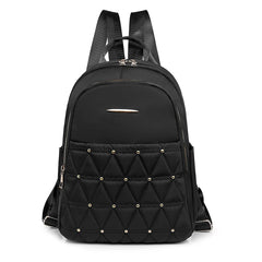 Waterproof Backpacks Rivet Student Girl Schoolbag Women's Shoulder Bags