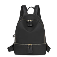 Fashionable Oxford Cloth Woman Backpack Waterproof 20-35L Solid Dual Strap Bag