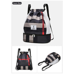Fitness Bag with Shoe Compartment, Large Capacity