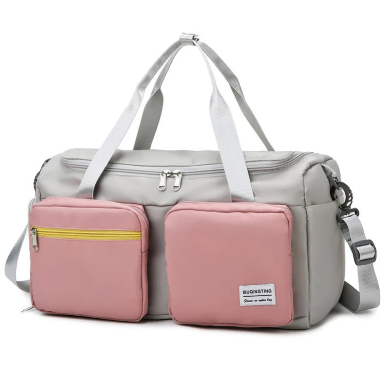 Oxford Waterproof Gym Duffle Bag with Shoes Compartment