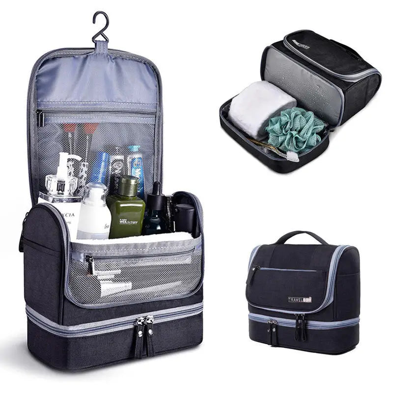 Oxford Travel Organizer Cosmetic Bags Wash Toiletry Case