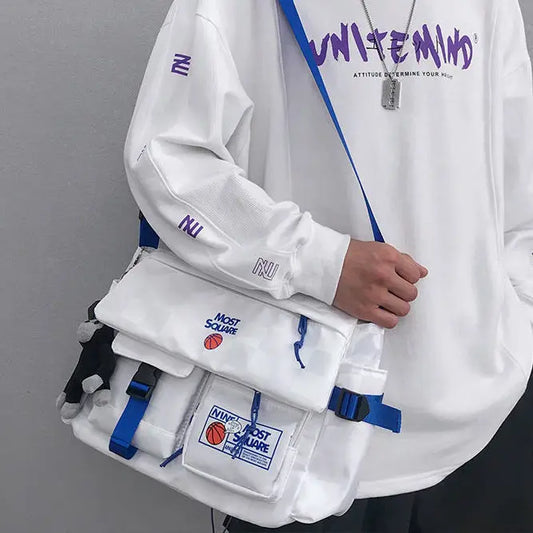 Oxford Crossbody Bag Men Shoulder Japanese Youth Ladies Large Capacity
