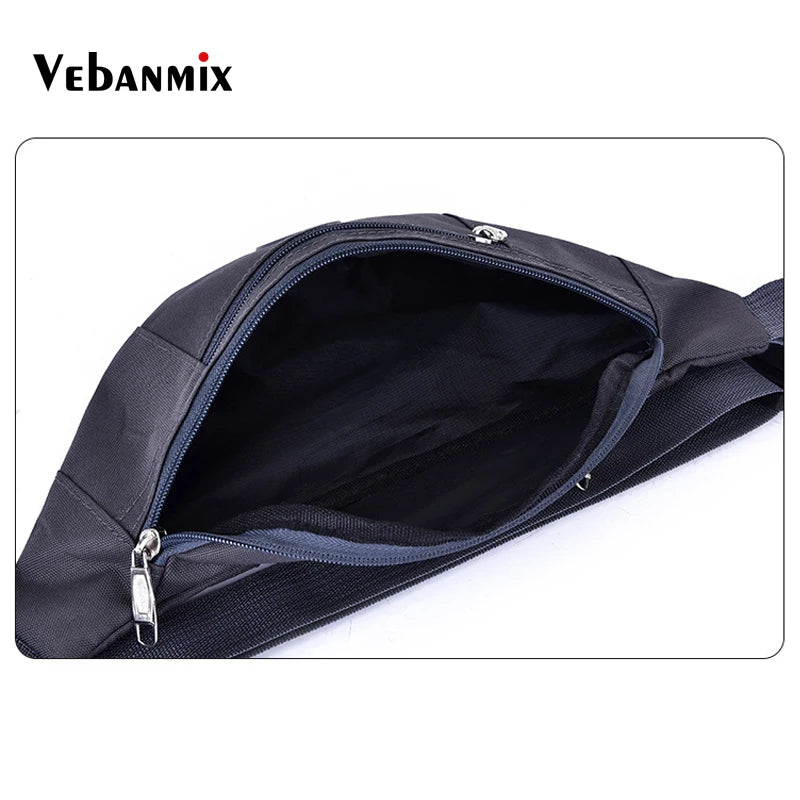 Oxford Waterproof Waist Pack for Men Women Fanny Pack Style Bum Bag