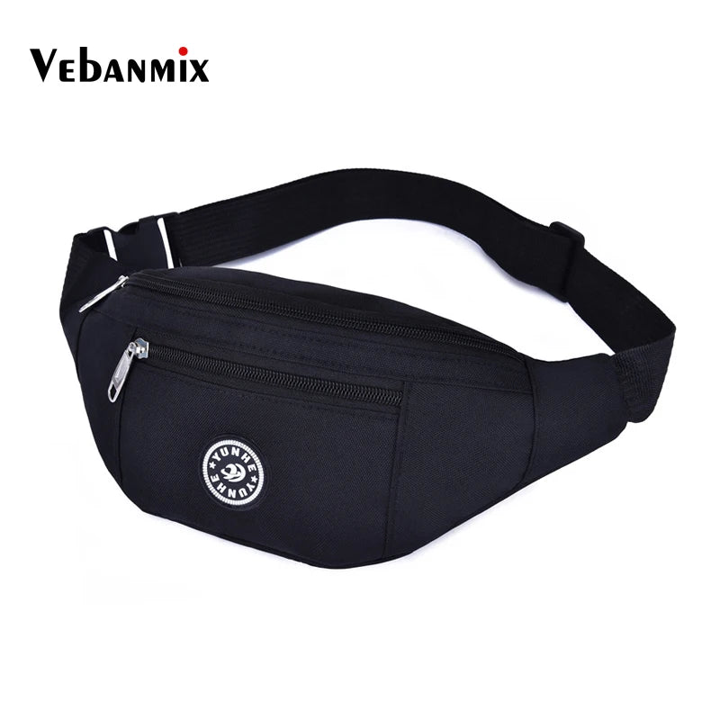 Oxford Waterproof Waist Pack for Men Women Fanny Pack Style Bum Bag