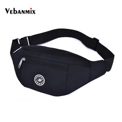 Oxford Waterproof Waist Pack for Men Women Fanny Pack Style Bum Bag