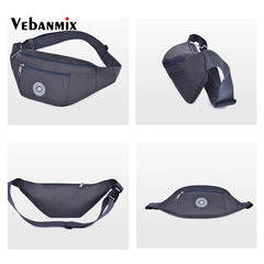 Oxford Waterproof Waist Pack for Men Women Fanny Pack Style Bum Bag