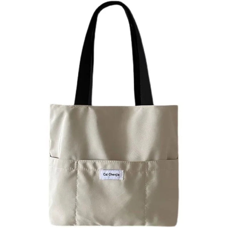 Oxford Women Tote Bag Solid Casual Student Handbags Shoulder Bags Large Capacity