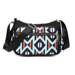 Canvas Diagonal Shoulder Bag for Women, Large Capacity, Multi-Layer