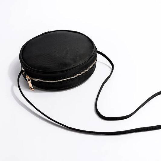 Small Round Canvas Shoulder Bag Casual Wild Fairy Bag