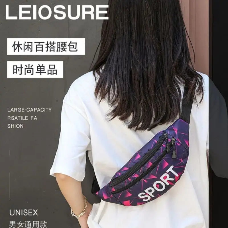 Oxford Cloth Chest Bag Men's Women's Diagonal Bag Outdoor Sports Waist Bag
