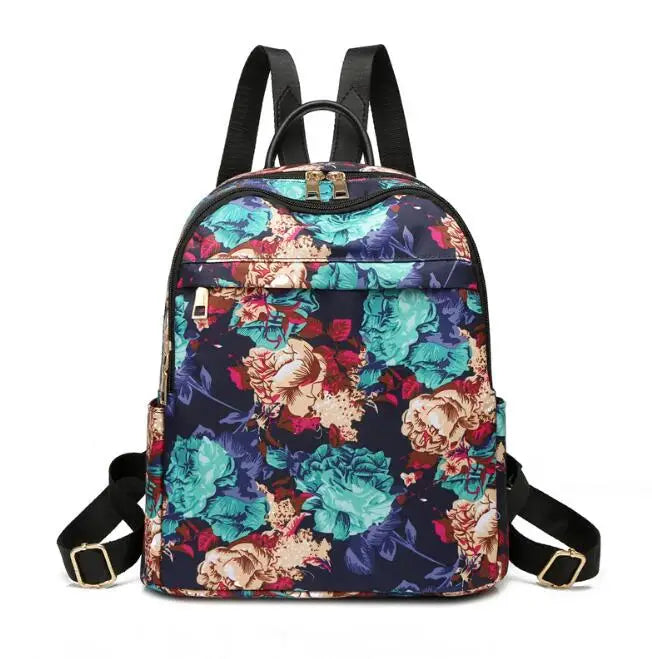 Waterproof Oxford Cloth Backpack Women Messenger Bag