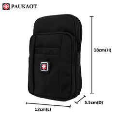 Vertical Waterproof Belt Bag for Men