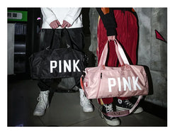 PINK Large Duffle Bag Gym Overnight Weekend Sports Bag