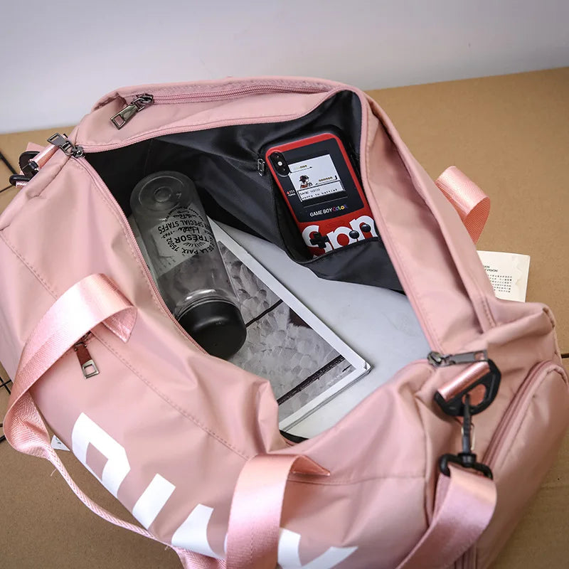 PINK Large Duffle Bag Gym Overnight Weekend Sports Bag