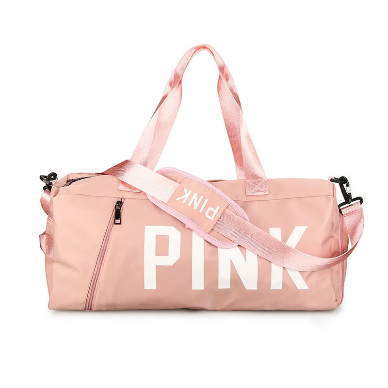 PINK Large Duffle Bag Gym Overnight Weekend Sports Bag