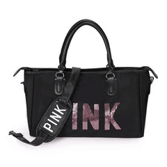 Casual Women Handbag Large Capacity Waterproof Sequins Messenger Bag