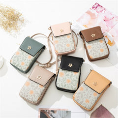 Double Zipper Mobile Phone Bag Mini Diagonal Back