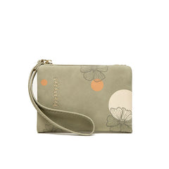 PRETY Women's Zipper Snap Wrist Wallet Long Bag