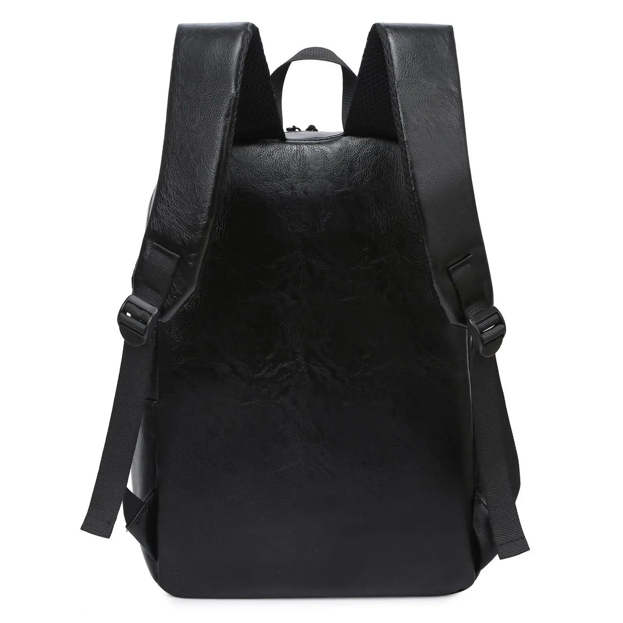 15.6 inch Laptop PU Backpack, College School Bags, 16 inch Travel Backbags