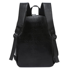 15.6 inch Laptop PU Backpack, College School Bags, 16 inch Travel Backbags