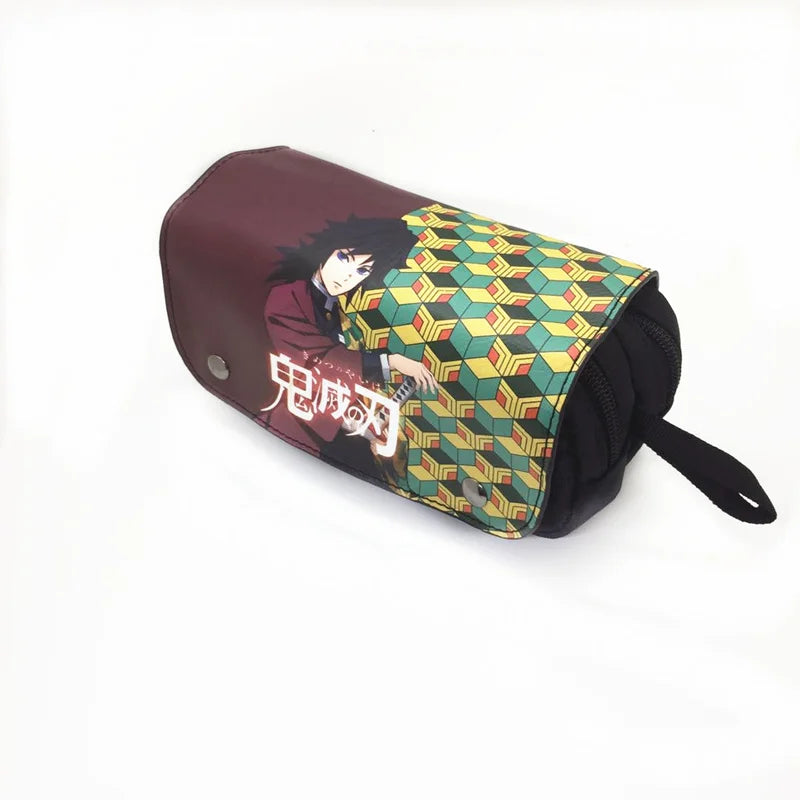 PU Cartoon Student Pencil Case Make-up Collection School Bag Supplies