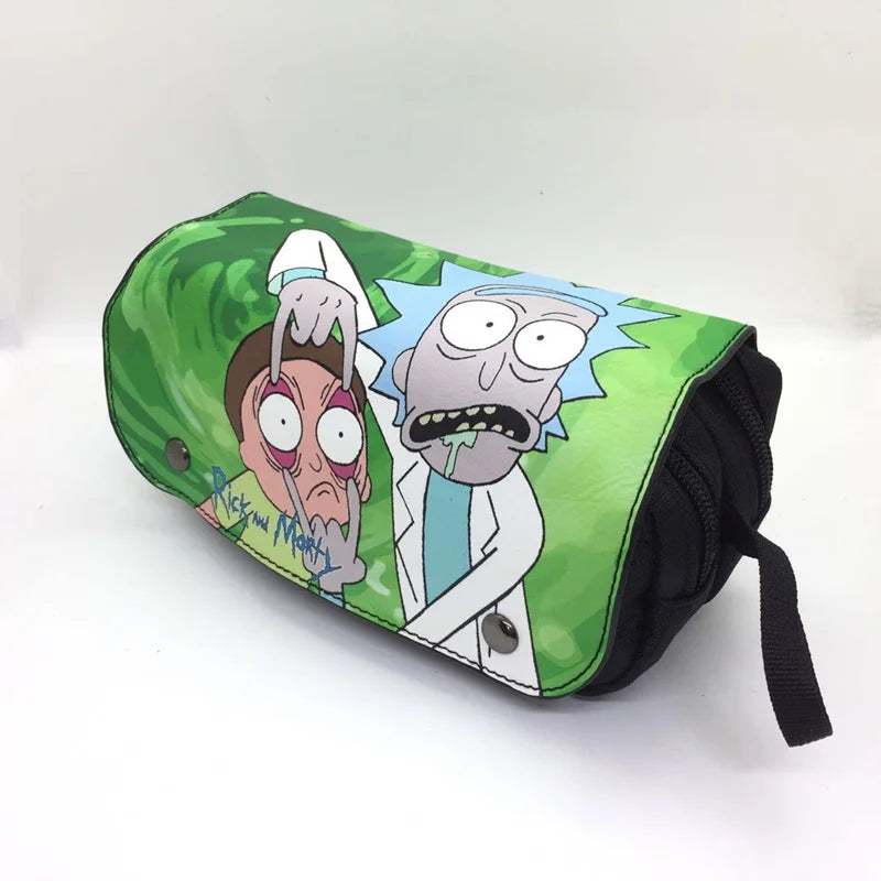 PU Cartoon Student Pencil Case Make-up Collection School Bag Supplies