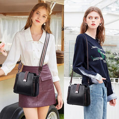 Retro Stitching Ladies Crossbody Shoulder Bag