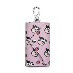 PU Keychain Wallets Cartoon Sweet Hasp Car Key Holders Organizer Mini Pouch
