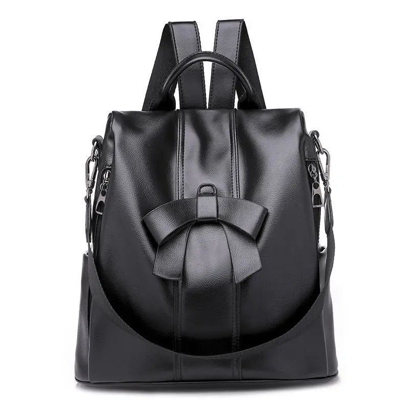 PU Ladies Leather Backpack Women Shoulder Backpack Teenage Girl School Bag