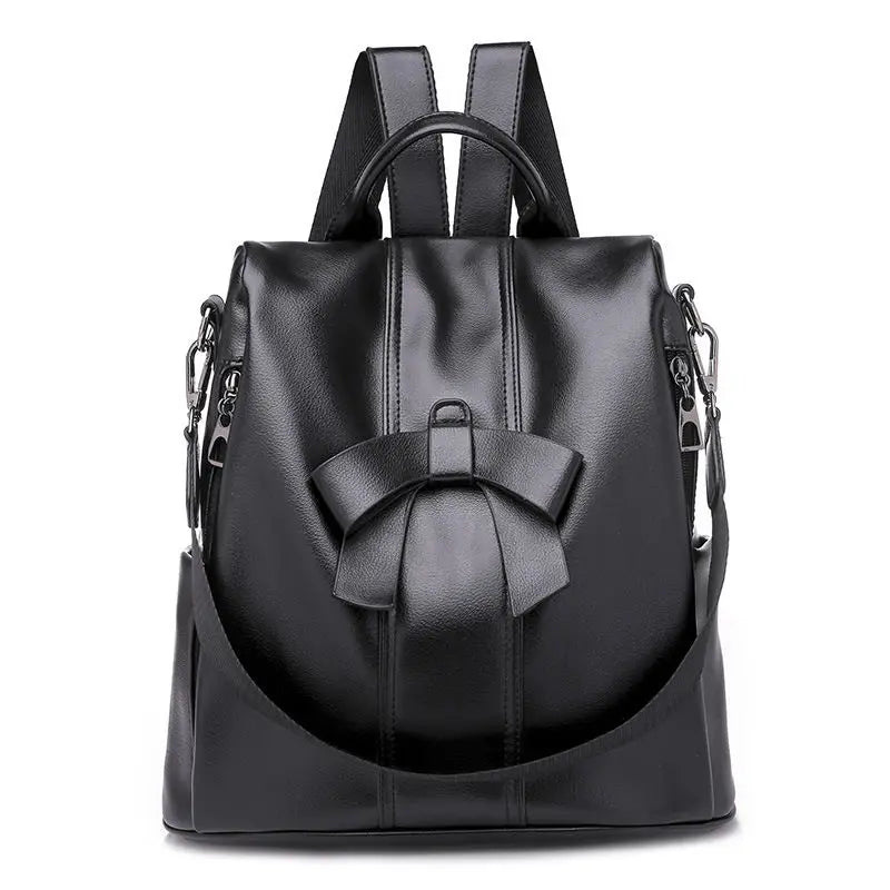PU Ladies Leather Backpack Women Shoulder Backpack Teenage Girl School Bag