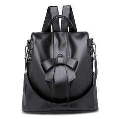 PU Ladies Leather Backpack Women Shoulder Backpack Teenage Girl School Bag