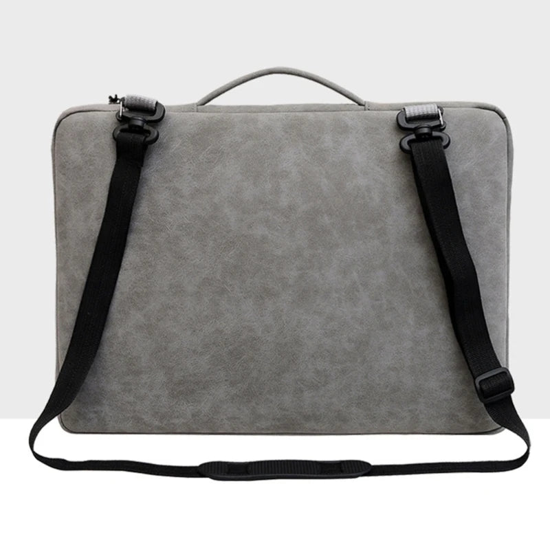 PU Laptop Sleeve Shoulder Bag for 12/14/16in Notebook