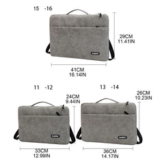 PU Laptop Sleeve Shoulder Bag for 12/14/16in Notebook