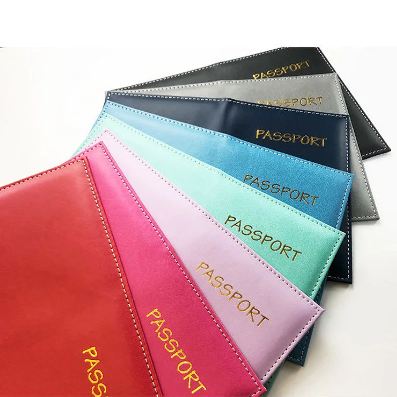 PU Leather Air Ticket Passport Cover Case for Travel