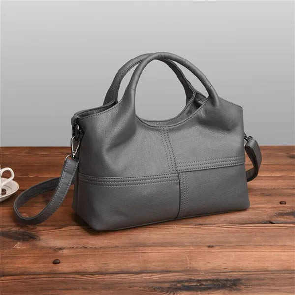 Stripe Style PU Leather Shoulder Bag for Women