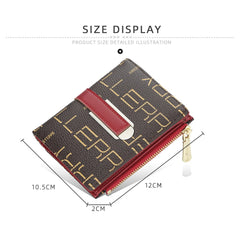 PU Leather Bifold Wallet for Working Office Business Large Capacity Lightweight