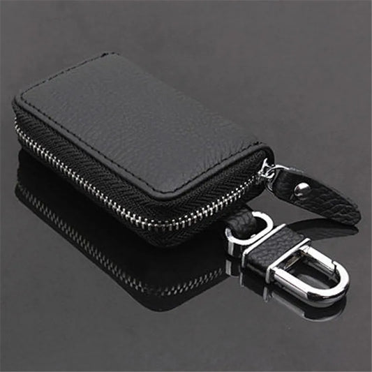 PU Leather Car Key Wallets Men Women Zipper Key Case Bag Pouch Purse